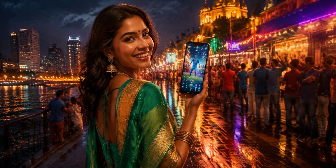 Live casino player enjoying game in Mumbai